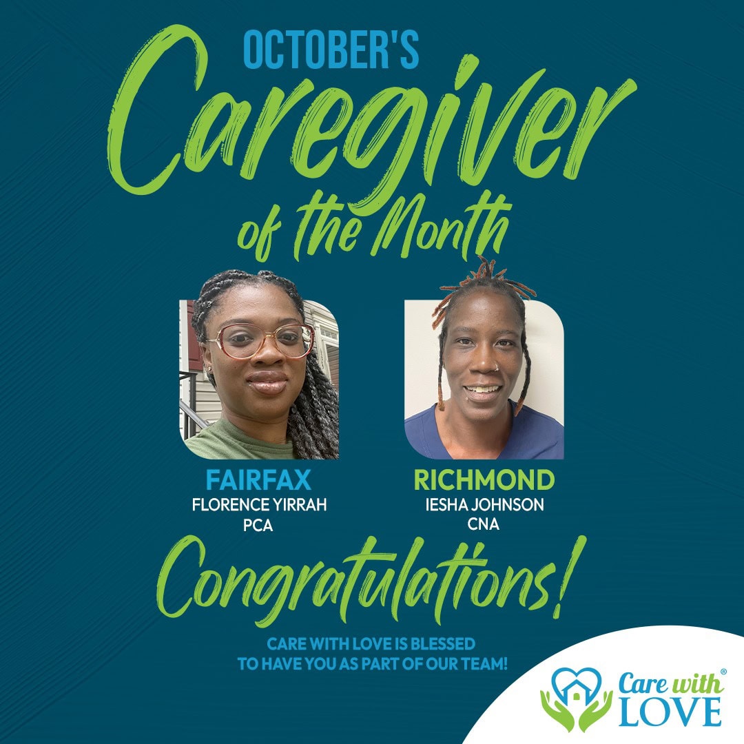 Care With Love's Caregiver Of The Month - October